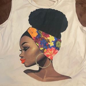 Tank top with a beautiful design
